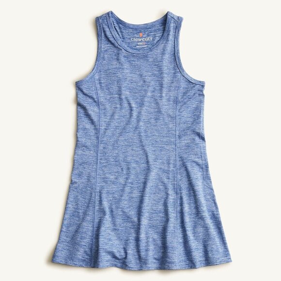 J.Crew Crewcuts Girls' Active Tank Dress Blue Tank Racerback - Size 8Y - Picture 1 of 4